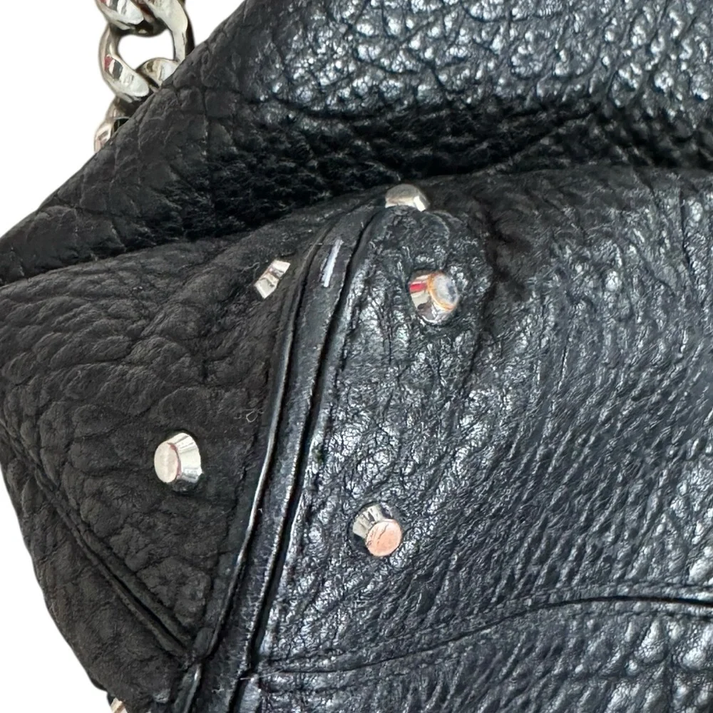 MICHAEL KORS UPTOWN ASTOR STUDDED LEATHER BAG Black